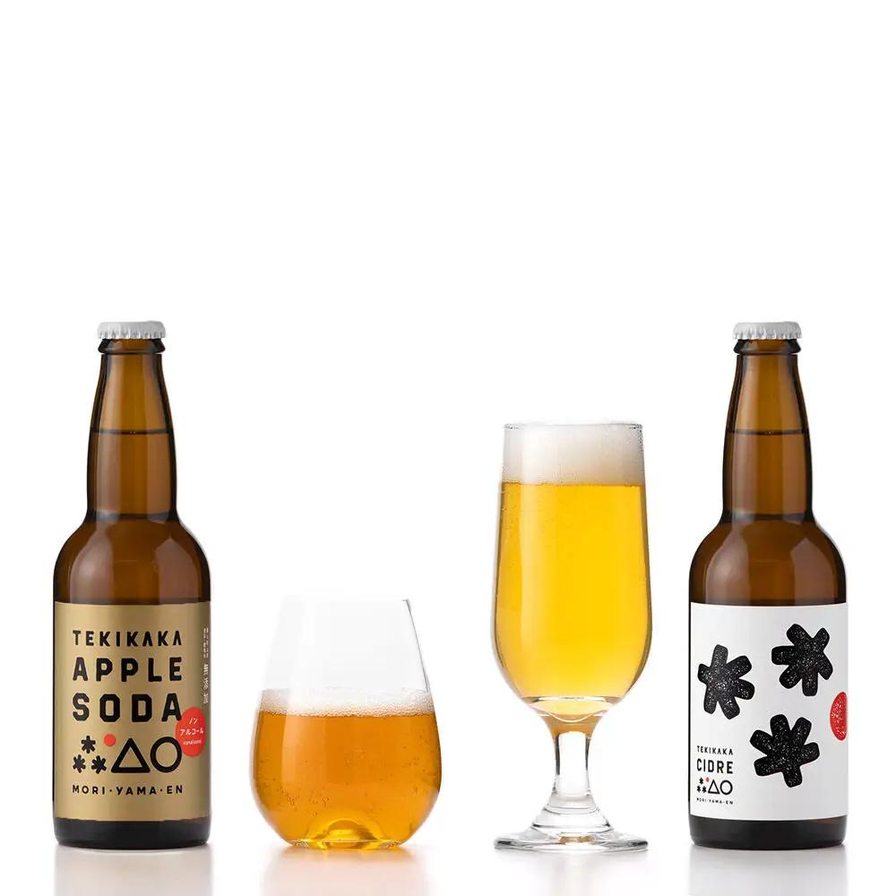 摘果りんごのシードルとノンアルセット テキカカシードル ＆ アップルソーダ 各330ml×3本 計6本 お酒 青森 弘前 林檎 リンゴ