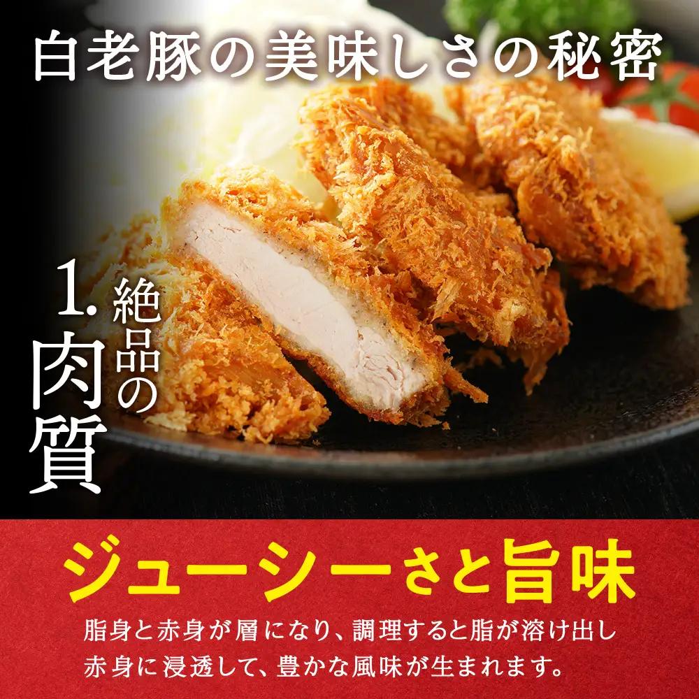【定期便 3カ月】北海道産 白老豚 ヒレ 切り身 500g×2パック BV043