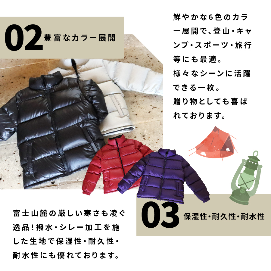 高品質 ダウンジャケット 900フィルパワー メンズ 日本製 Mind 超軽量 羽毛 Mサイズ レッド