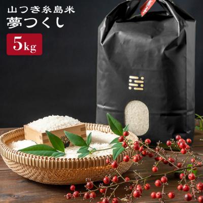 ふるさと納税 糸島市 糸島で育てた山つき糸島米5kg(夢つくし) 糸島市/itoshimacco[ARJ014]