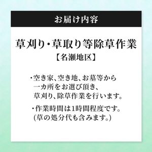 草刈り・草取り等除草作業(名瀬地区)