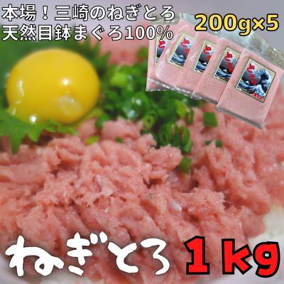 ふるさと納税 三浦市 【防腐剤、着色料不使用】自家製とろみ(ねぎとろ用)合計1キロ!本物の味をお届け!