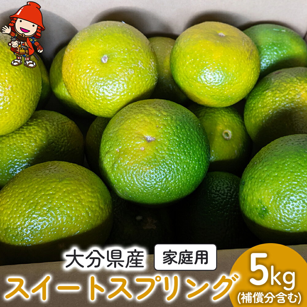 【ふるさと納税】大分県産 スイートスプリング 約5kg (補償分含む) | いわき農園 柑橘類 柑橘 ミカン みかん 温州みかん 八朔 はっさく 家庭用 数量限定 産地直送 果物 くだもの フルーツ ギフト 大分県産 国産 大分県 中津市【発送は2025年12月中旬～2026年2月頃の予定】