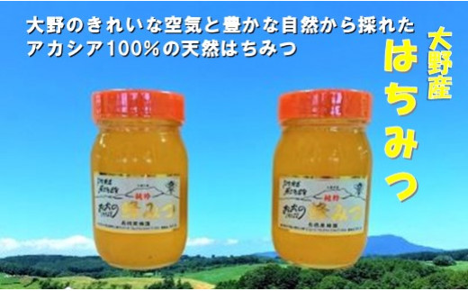 
大野産アカシアはちみつ600ｇ×2本
