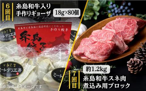 家族でたっぷり！ボリューム満載定期便全7回（月1回） 4人用 糸島ミートデリ工房 [ACA085]