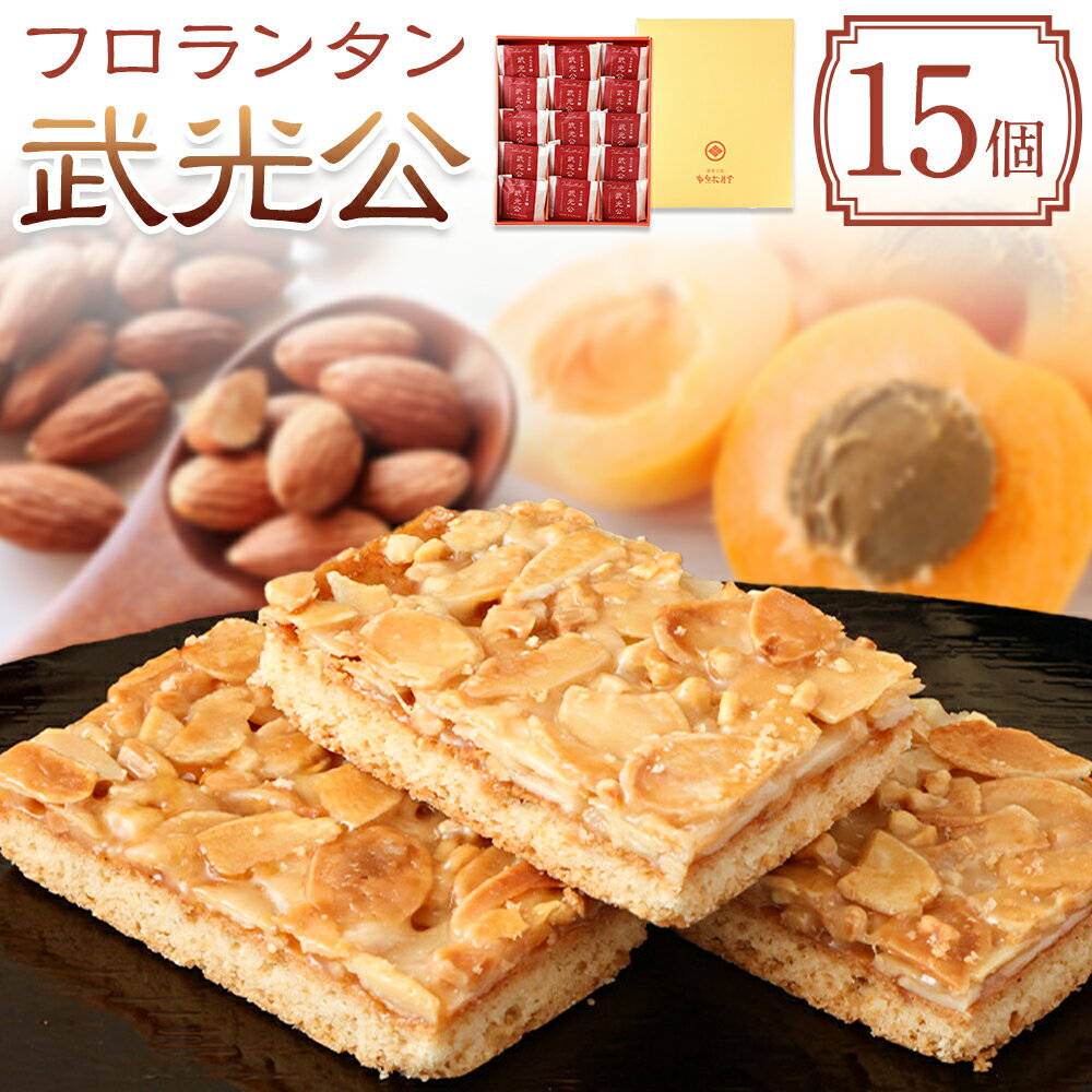 【ふるさと納税】菊池銘菓 フロランタン 武光公 15個入 1箱 有限会社中原松月堂 《30日以内に出荷予定(土日祝除く)》熊本県 菊池市 スイーツ デザート フロランタン 個包装 お菓子 焼き菓子 洋菓子