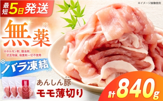 《バラ凍結》モモスライス 840g（280g×3袋）豚肉 小分け 薄切り スライス モモ 冷凍 モモ肉 もも肉 豚モモ肉 豚もも肉 ぶた肉 モモ肉薄切り 豚モモ肉薄切り 豚肉切り落とし 切り落とし 焼肉 炒め物 肉巻き 国産豚 豚しゃぶ 豚肉料理 鍋物 豚汁 グルメ お取り寄せ 白川町 / 藤井ファーム [AWAF089]