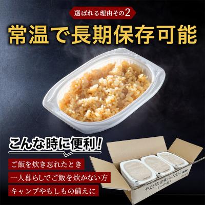 ふるさと納税 山形市 【定期便3回】やまがた玄米パックごはん 150g×9個  (つや姫) ラベルレス FZ25-166 |  | 02