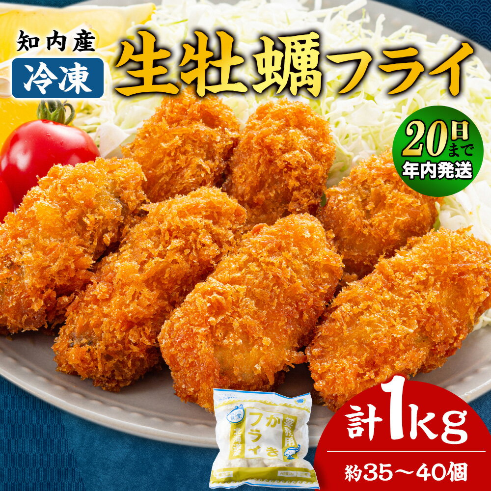 【ふるさと納税】【12月20日決済確定分まで年内発送】知内産 生カキフライ 1kg（35〜40粒程度）【海峡育ち】＜上磯郡漁業協同組合＞ 牡蠣 かき 惣菜 揚げ物 おかず 簡単調理知内町 ふるさと納税 北海道産牡蠣 カキ 北海道 牡蠣 カキフライ ふるさと納税牡蠣 牡蠣