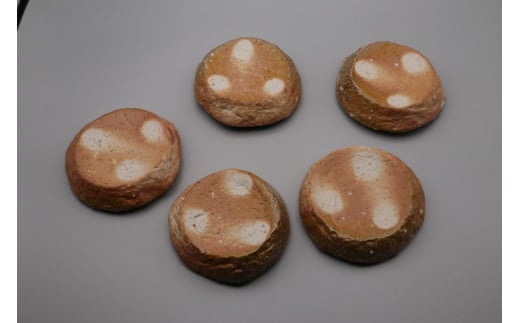 厚盛皿 5客セット 明石大（あかし ひろき）作 | 焼き物 器 うつわ 皿 小皿 お祝い 贈答品 贈り物 ギフト 特別 アトリエ ギャラリー 大 埼玉県 久喜市