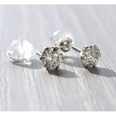 ふるさと納税 甲府市 一粒ダイヤモンド シンプル スタッドピアス 0.5ct diae_fs_0003 |  | 01