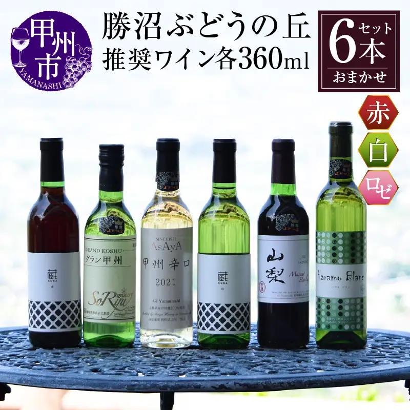 ワイン 勝沼ぶどうの丘推奨ワイン360ｍｌ６本セット（KBO）C-651