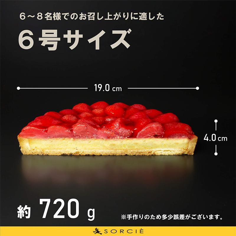 苺のコンポート タルトケーキ 6号 6人〜8人分 直径19cm 約720g | デザート ケーキ お菓子 洋菓子 冷凍 着日指定 お誕生日 誕生日 ギフト お祝い 愛媛県 松山市