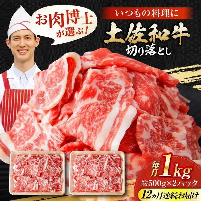 【12回定期便】高知県産 土佐和牛 切り落とし 総計約12kg / 牛肉 切り落とし 国産牛肉 牛肉すきやき 牛肉 切り落とし 国産牛肉 牛肉すきやき[ATAP098]