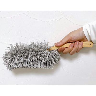 ふるさと納税 朝来市 モコモコハイクラスハンディモップ【グレー】※持ちやすい木製ハンドル付き　 |  | 03