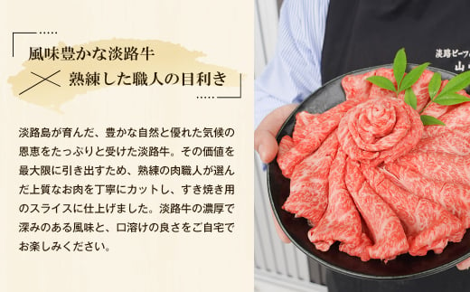 淡路牛 すきやき 500g　　[すき焼き 国産 すき焼き用 牛肉 すき焼き 人気 すき焼き おすすめ すき焼き]