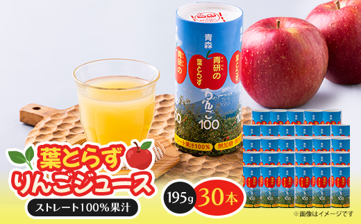 葉とらずりんごジュース　195g×30本入り