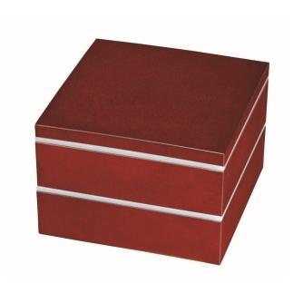 二段重箱 6.0寸 ななこ シール蓋付・仕切り付【YG99】