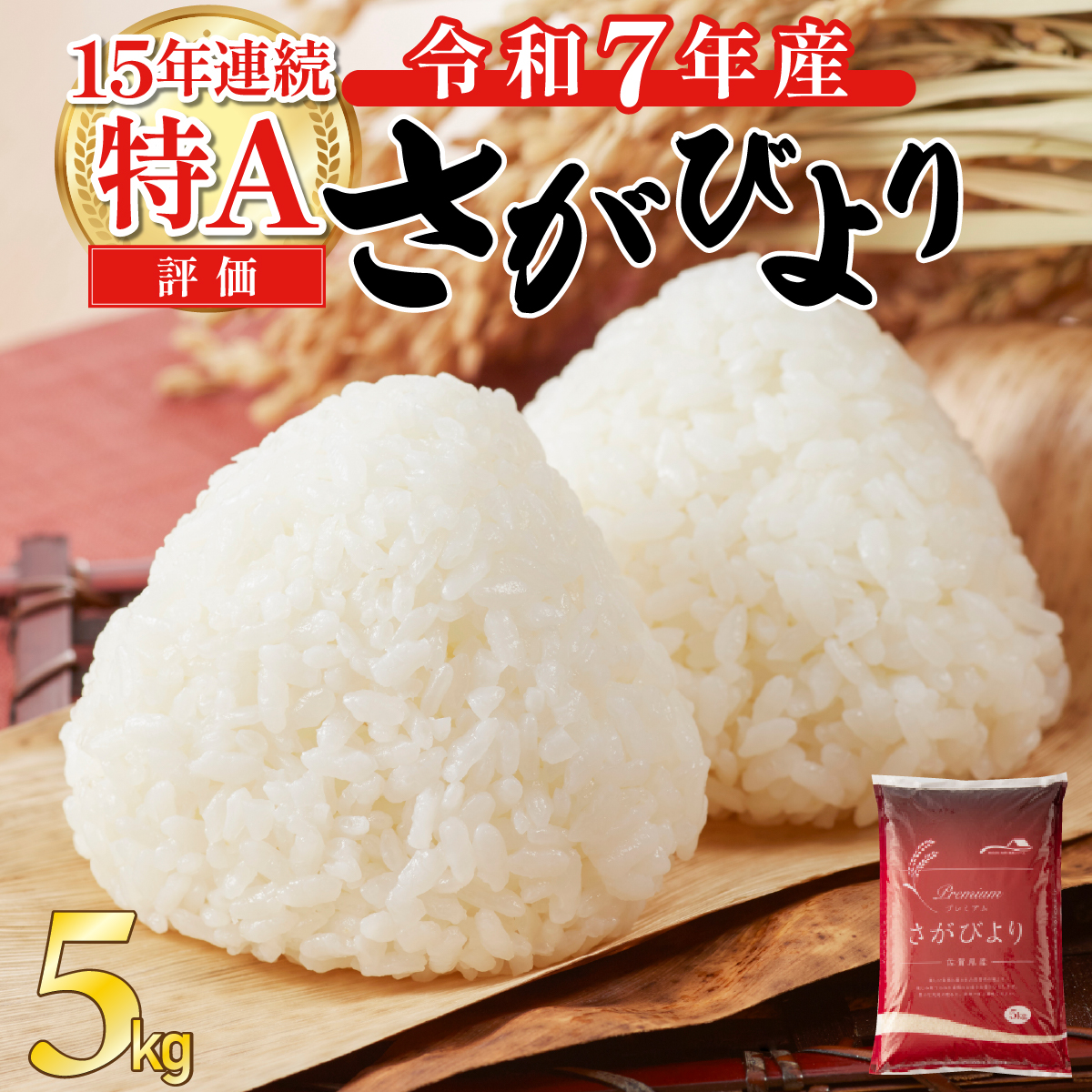 《先行予約》《2025年12月以降順次配送》 令和7年産 さがびより（精米）5kg [B-1117-AS(12)]