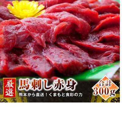 ふるさと納税 南阿蘇村 【馬刺し】熊本直送　ブロック肉　赤身300g(南阿蘇村)
