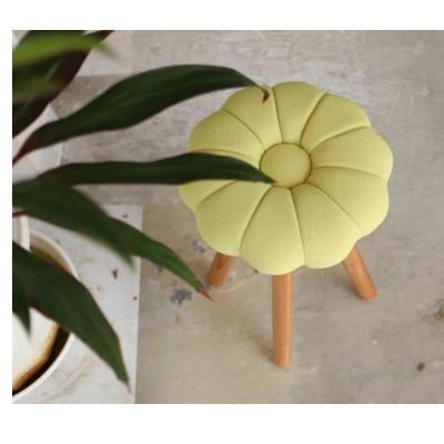 ふるさと納税 大川市 monaca stool:kiku【イエロー/オーク/高さ30cm】 |  | 01