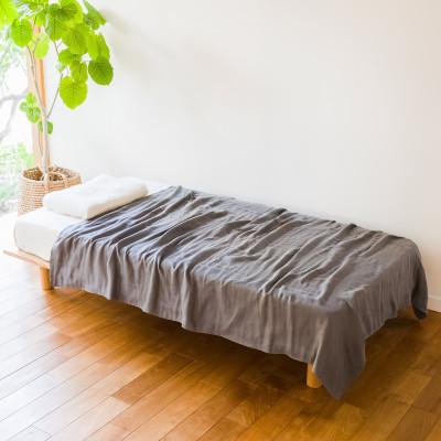 ふるさと納税 蒲郡市 cumuco(クムコ)の6重ガーゼケット シングル _すみ【G0286】