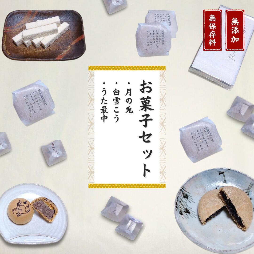 【ふるさと納税】大黒屋お菓子セット（月の兎・白雪こう・うた最中）良寛さまお菓子本舗 大黒屋 お菓子詰め合わせ 個包装 贈答品 ギフト 銘菓 和菓子 おやつ 新潟県 出雲崎町