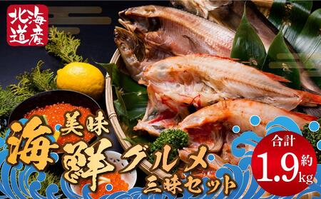 美味 海鮮 グルメ三昧セット 合計約1.9kg ほっけ きんき 干物 いくら | いくら  いくら  いくら  いくら  いくら ほっけ ほっけ ほっけ ほっけ ほっけ _01703