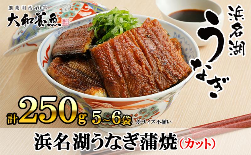 浜名湖うなぎ蒲焼（カット）計250g 【訳あり】サイズ不揃い5～6袋 加工品 養殖 老舗 手焼き 百貨店 ギフト カット 湯せん レンジ 美味しい 冷凍 食べきり 便利 簡単 調理 土用の丑の日 静岡県 浜松市