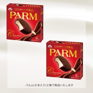 アイスクリーム PARM パルム チョコレート マルチ 6本入×2箱 12本 アイスバー バニラ アイス バニラアイス セット お歳暮 贈答品 ギフト アイス 静岡 裾野市 ※配送不可：離島