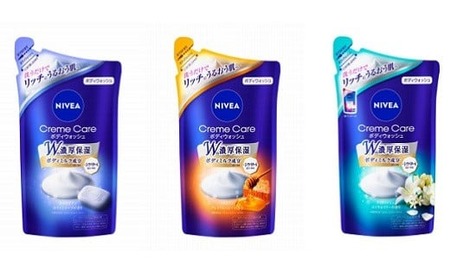 ニベア バラエティセット (ボトル1本 詰め替え8袋)  「お風呂からできるプラ削減」 詰め替え ボディソープ 花王 　