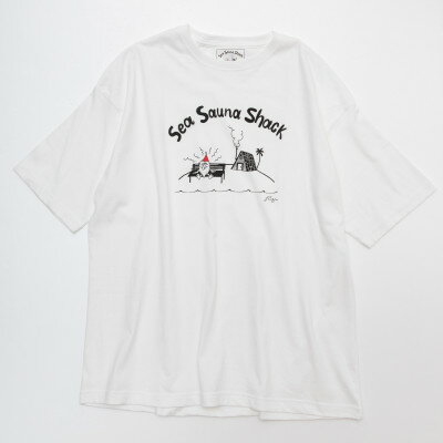 【ふるさと納税】【Sea Sauna Shackオリジナル】ロゴTシャツ ホワイト XLサイズ【1668817】