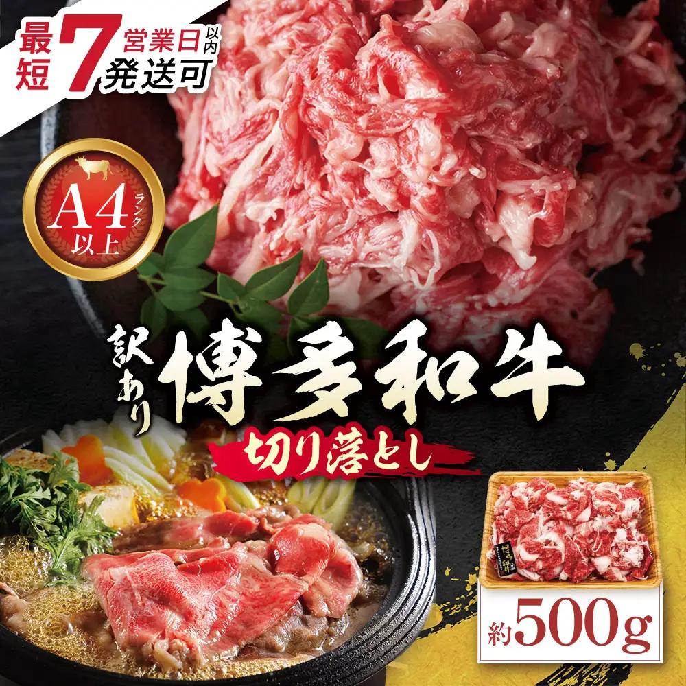 Z59-29 博多和牛A4ランク以上 切り落とし 約500g 博多和牛