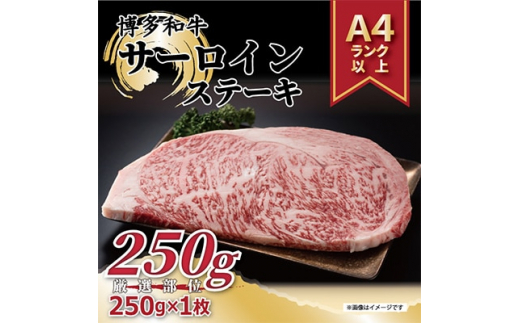 
＜毎月定期便＞＜A4～A5＞博多和牛サーロインステーキ　250g[250g×1枚]全3回【4003838】
