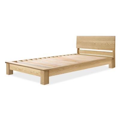 ふるさと納税 旭川市 旭川家具山室家具製作所 LINEA(リネア) No.107 セミダブルベッド ナラ_00933