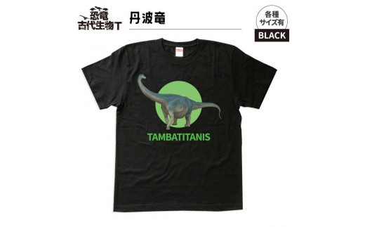 恐竜・古代生物Tシャツ　丹波竜 050　サイズ130（キッズ・ユニセックス）