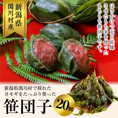 手作りのもちもち笹団子20個入り!絶品の味わい【配送不可地域：離島・沖縄県】【1085596】