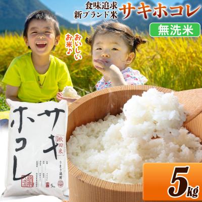 ふるさと納税 大仙市 米 サキホコレ【無洗米】令和7年産 5kg|22_ssn-050501m_sf