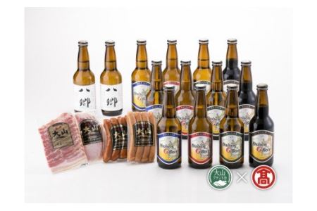 ＜大山Gビール＞大山Gビール・大山ハム詰合せA （大山ブランド会）米子高島屋 38-AX3 0326