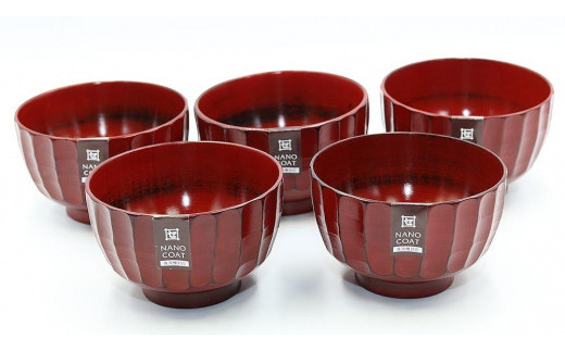 
                  ◇かまくら汁椀　根来　5個入り
                