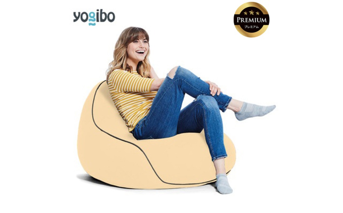 Yogibo Lounger Premium（ヨギボー ラウンジャー プレミアム）＜クリームホワイト＞-[G764-8]
