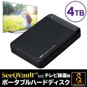 【ふるさと納税】【103-01】 ロジテック ハードディスク(HDD) 4TB SeeQVault対応 TV録画用 ポータブルタイプ【LHD-PBMB40U3QW】