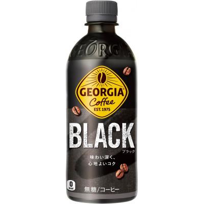 ふるさと納税 佐賀県 ジョージアザ・ブラック500mlペット(24本入り)2ケース合計48本(A4536-A08)
