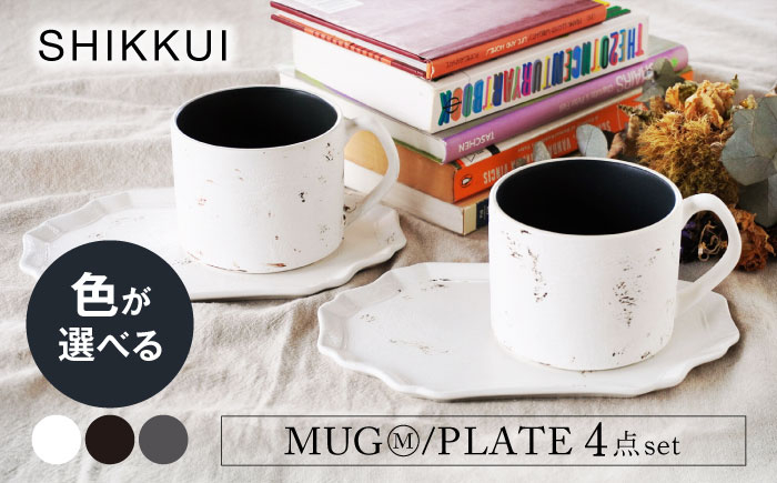
                  【美濃焼】SHIKKUI マグM/プレートセット 2セット マット 色が選べる【marushin-pottery 丸新製陶】 [MAM109]
                