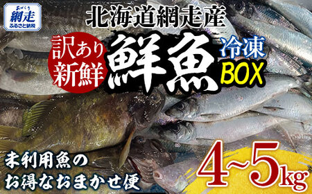 【訳あり】網走産冷凍鮮魚BOX～未利用魚の有効活用（漁業生産者応援企画）～ 【 ふるさと納税 人気 おすすめ ランキング 水たこ やなぎたこ 真たら すけそうたら にしん かれい しじみ ほっけ そい類 ほたて さけ 豪かに オホーツク 鮮魚 セット 詰合せ 生産者応援 北海道 網走市 送料無料 】 ABAE011