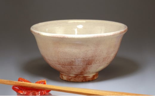 萩焼　ごはん茶碗（粉引）　｜hg000340