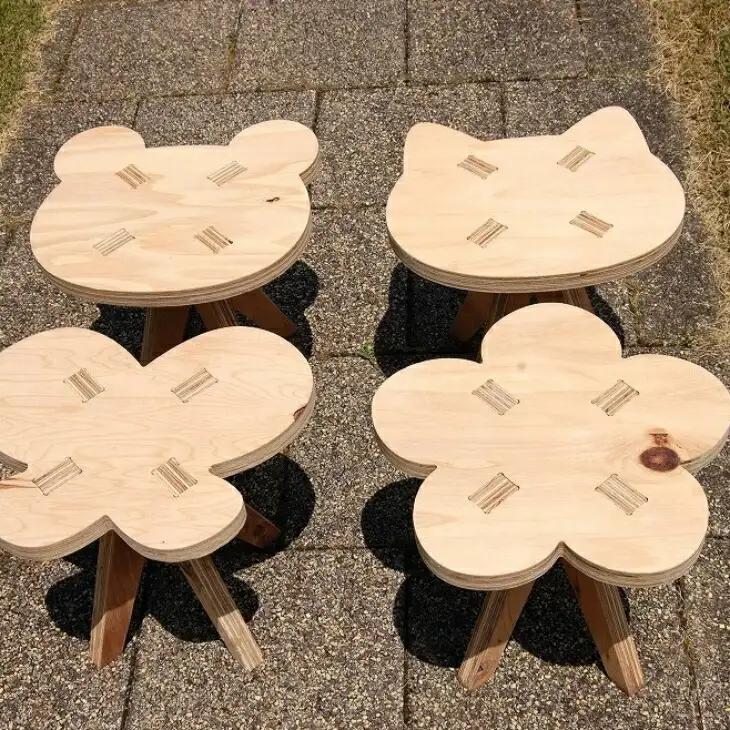 木製イス 《ちょう》 OTOMO STOOL mini 【1778-3】