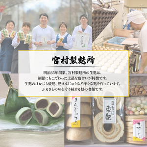 宮村の生麩・麩まんじゅう贅沢セット　【 生麩 麩 麩まんじゅう 宮村製麩所 菓子 生麩 冷凍 麩屋 国産もち粉 セット 田楽味噌 和スイーツ よもぎ 粒あん 年内発送 I26 】