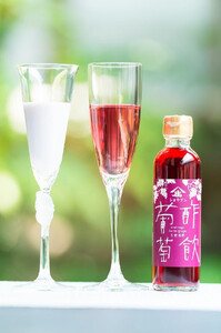 ★お中元★酢飲人気5本セットA（いちご、葡萄、ブルーベリー、林檎、柚子）