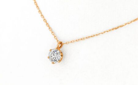 0.3ct ダイヤモンドネックレス K18PG